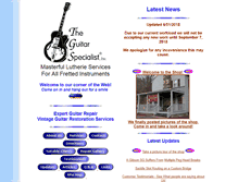 Tablet Screenshot of guitarspecialist.com